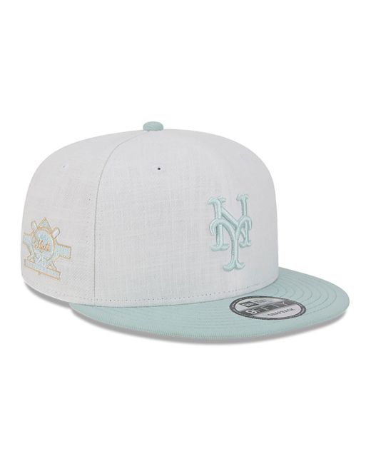 KTZ White New York Mets Minty Breeze 9fifty Snapback Cap for men