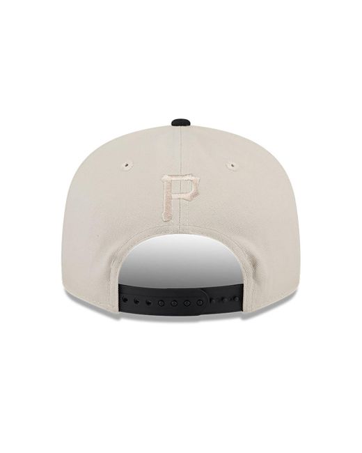 KTZ Natural Pittsburgh Pirates Floral Fill Light Beige 9fifty Snapback Cap for men