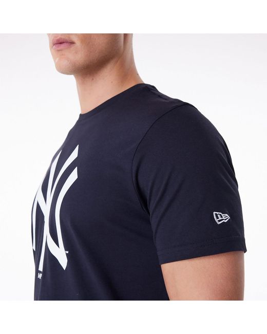KTZ Blue New York Yankees Mlb Regular Navy T-shirt for men