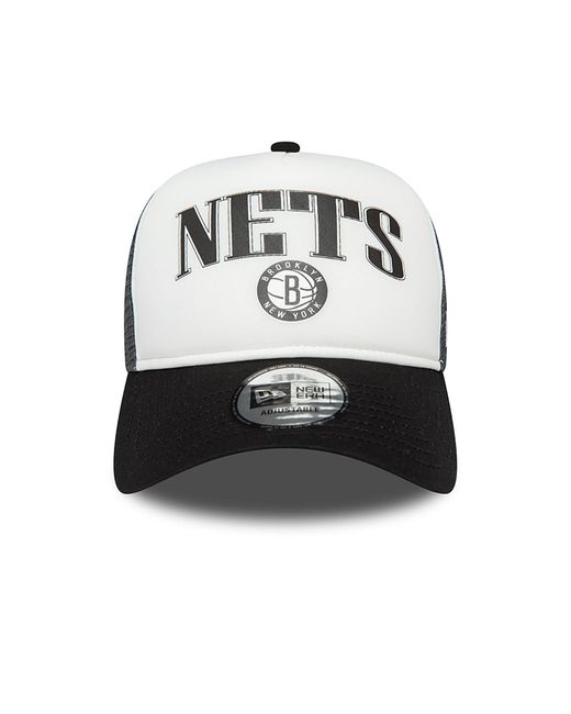 KTZ Black Brooklyn Nets Nba Retro E-frame Trucker Cap for men