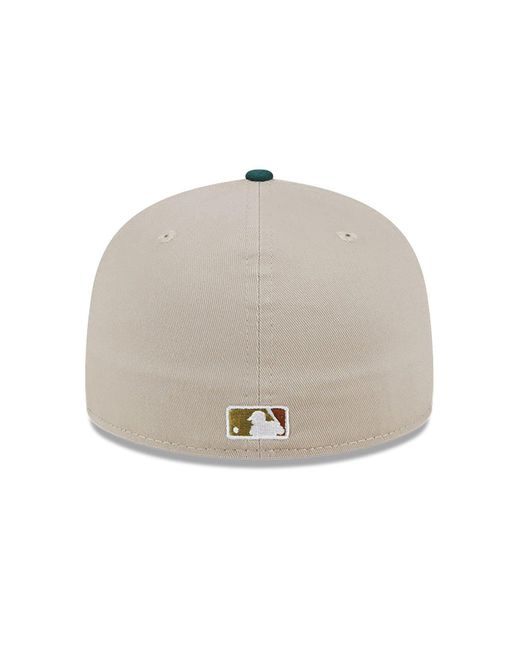 KTZ Green New York Yankees Tree Bark Fill 59fifty Fitted Cap for men