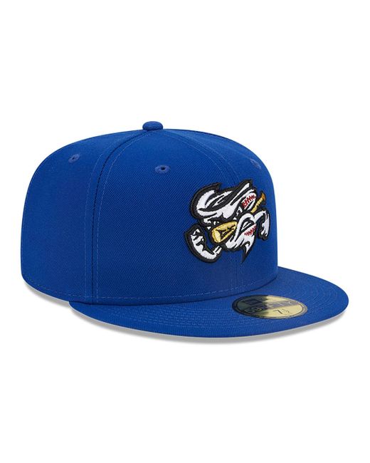 KTZ Blue Omaha Storm Chasers Milb On Field 59fifty Fitted Cap for men