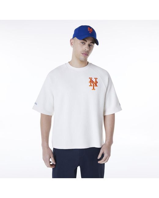 KTZ White New York Mets Mlb London Games 2024 Jersey T-shirt for men