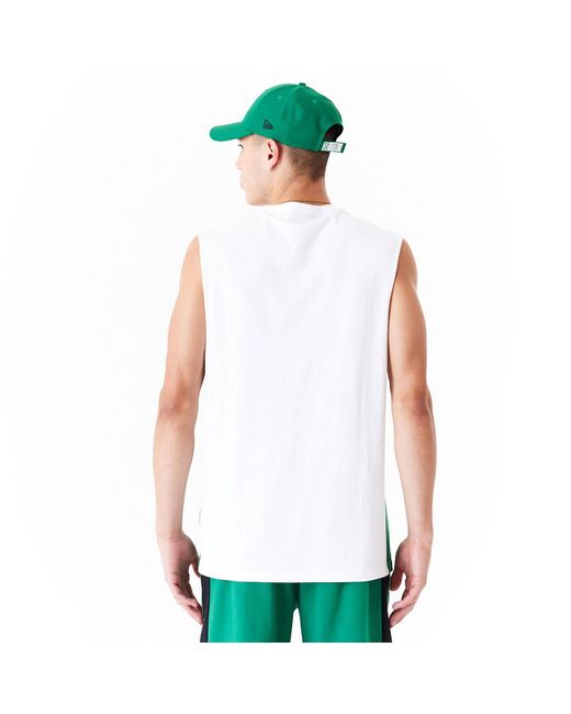 KTZ Green Boston Celtics Colour Block Tank Top for men