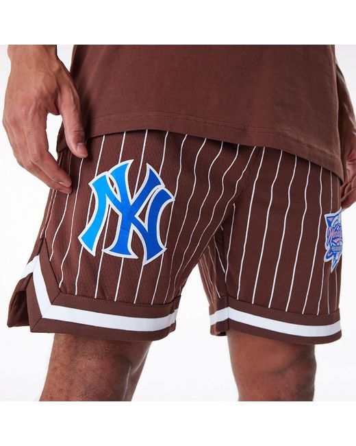 KTZ Pink New York Yankees Pinstripe New Era Australia Shorts for men