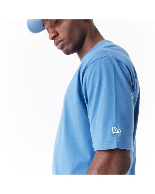 KTZ Blue La Dodgers Mlb World Series Oversized T-shirt for men