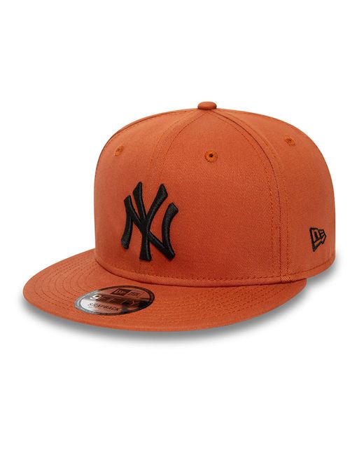 KTZ Brown New York Yankees League Essential 9fifty Snapback Cap for men