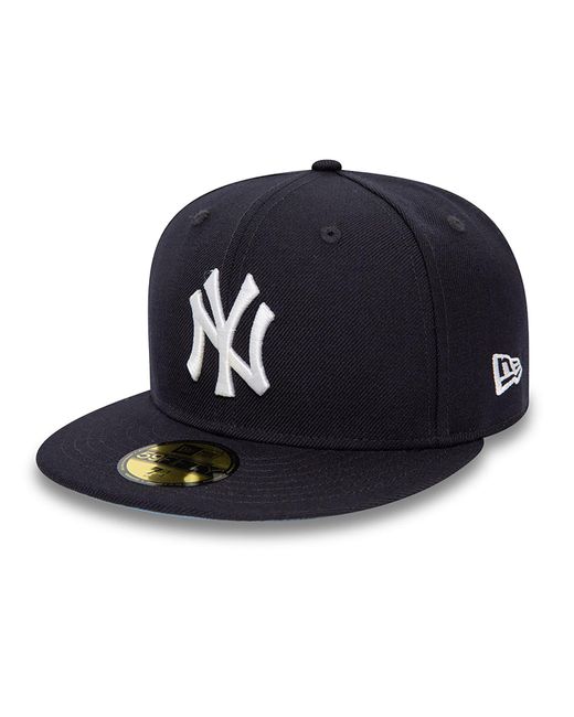 KTZ Blue New York Yankees Mlb Icy Patch Navy 59fifty Fitted Cap for men