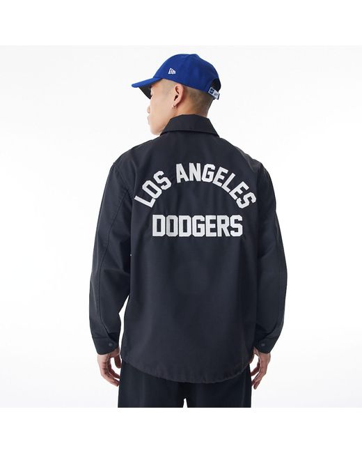 KTZ Blue La Dodgers New Era Korea Mlb Coach Jacket for men