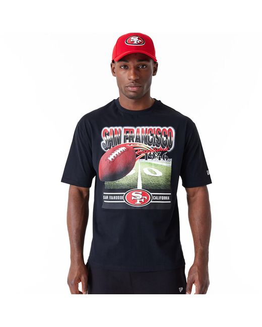 KTZ Blue San Francisco 49ers Nfl Team Graphic Oversized T-shirt for men