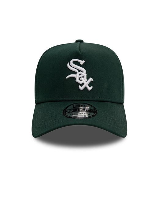 KTZ Green Chicago White Sox League Essential Dark 39thirty A-frame Stretch Fit Cap for men