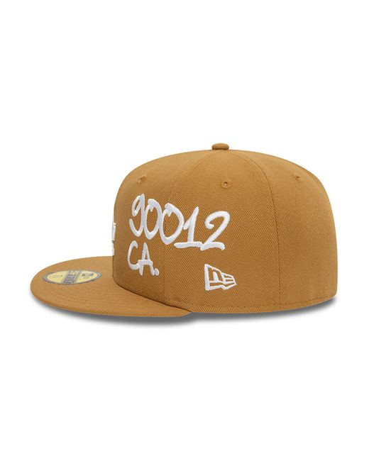 KTZ Brown La Dodgers Mlb Stadium 59fifty Fitted Cap for men