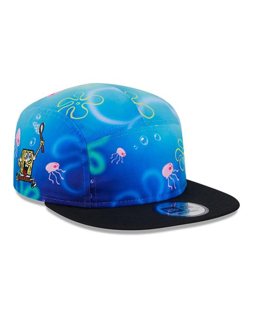 KTZ Blue Spongebob Squarepants Jellyfishing Camper Cap for men