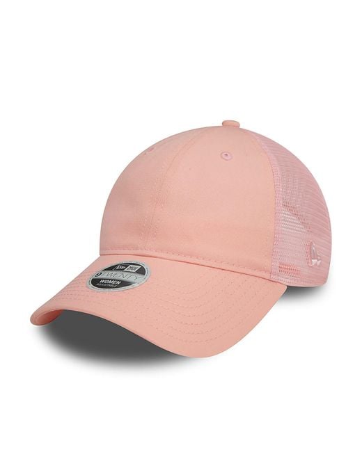 KTZ Pink New Era Womens Pastel 9twenty Trucker Cap for men