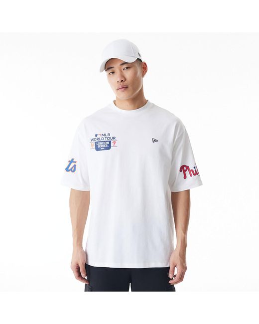 KTZ White Mlb Dueling Mlb Multi Patch Oversized T-shirt for men