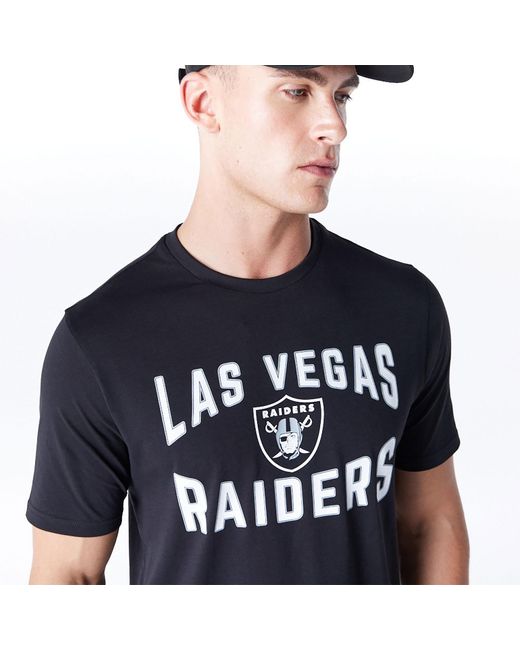 KTZ Blue Las Vegas Raiders Nfl Graphic And White T-shirt for men