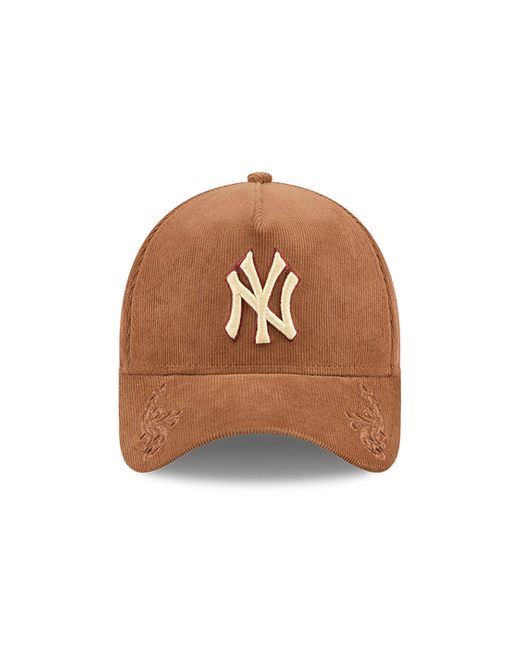KTZ Brown New York Yankees Ornamental Cord 9forty A-frame Adjustable Cap for men