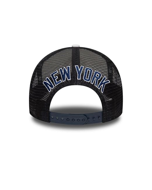 KTZ Metallic New York Yankees Mlb Logo A-frame Trucker Cap for men