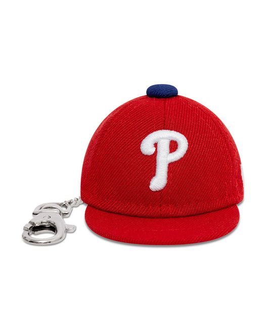 KTZ Red Philadelphia Phillies Mlb Mini Cap Key Chain for men