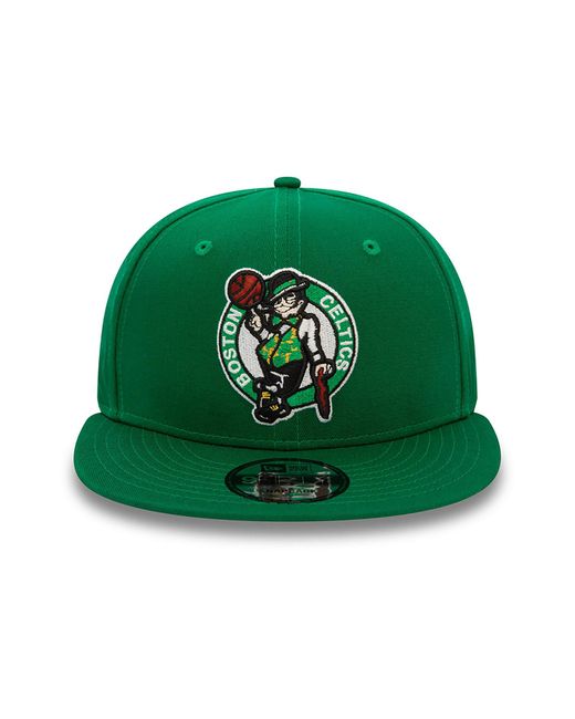 KTZ Green Boston Celtics Nba Rear Logo 9fifty Snapback Cap for men