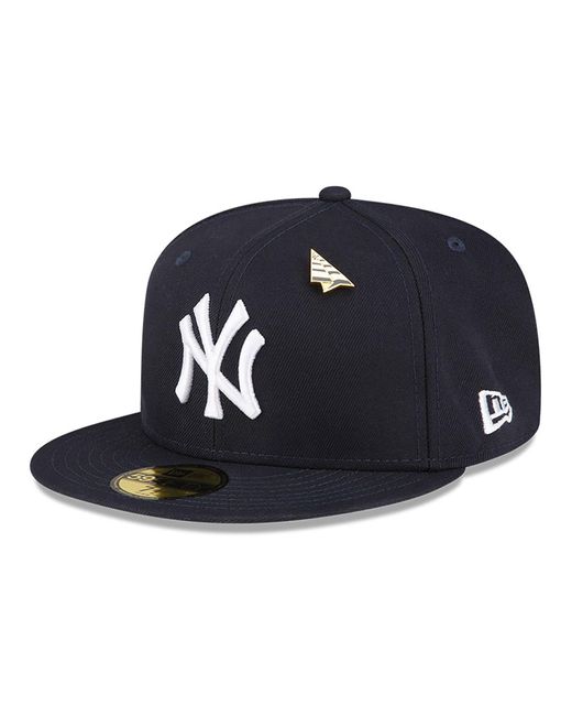 KTZ Blue New York Yankees Paper Planes X Mlb Navy 59fifty Fitted Cap for men