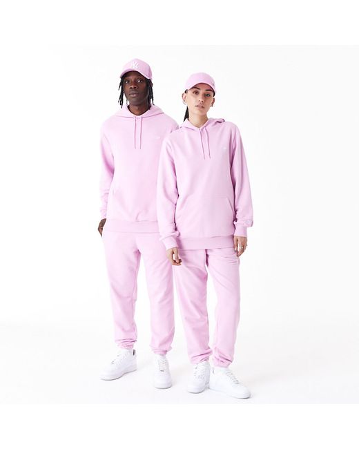 KTZ Pink New Era Essential Pullover Hoodie for men