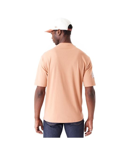 KTZ Pink New York Yankees World Series Oversized T-shirt for men