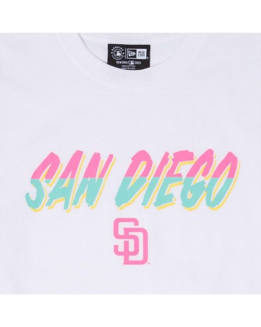 KTZ White San Diego Padres Mlb City Connect T-shirt for men
