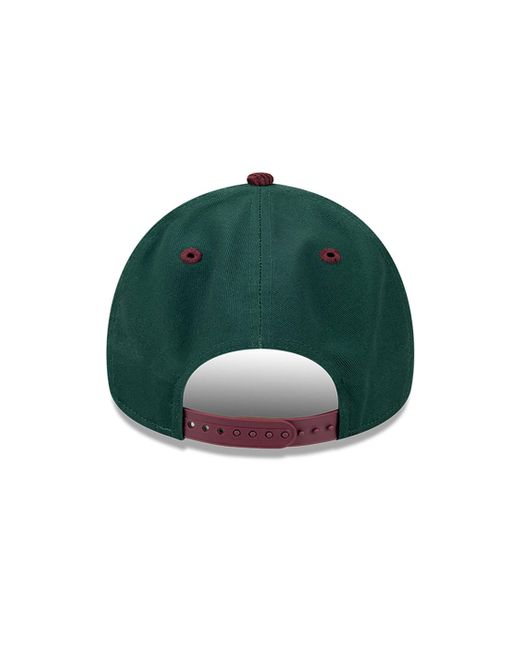 KTZ Green La Dodgers Rhubarb Cord Dark 9forty A-frame Adjustable Cap for men