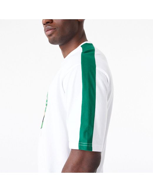 KTZ Green Boston Celtics Nba Colour Block Oversized T-shirt for men