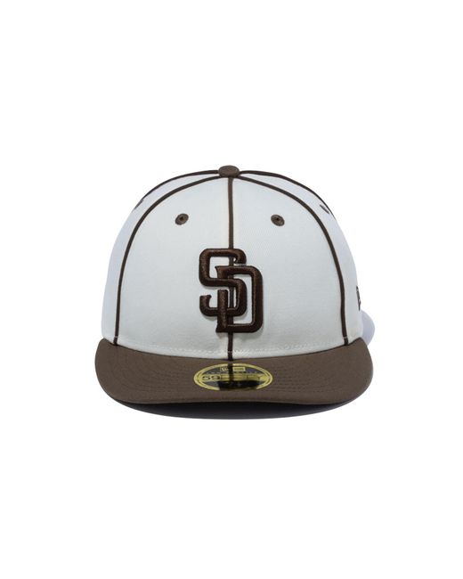 KTZ Black San Diego Padres Japan Mlb Piping Low Profile 59fifty Fitted Cap for men