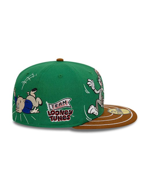 KTZ Green Multi Character Team Looney Tunes 59fifty Fitted Cap for men