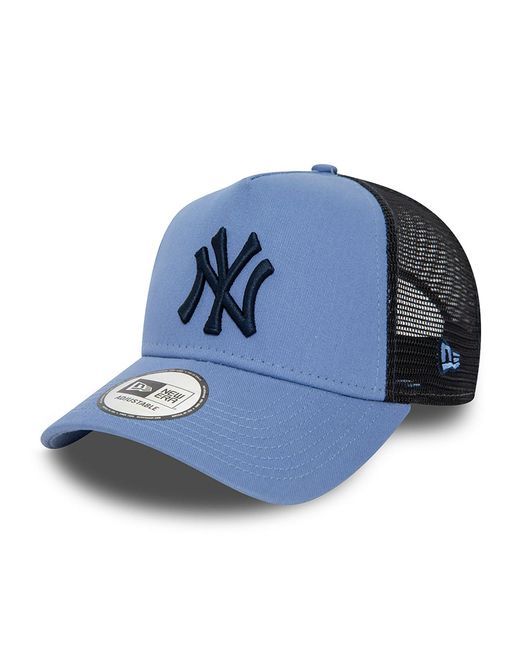 KTZ Blue New York Yankees League Essential Trucker Cap for men