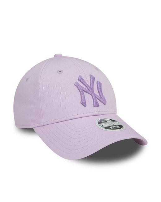 KTZ Purple New York Yankees Womens Metallic Pastel 9forty Adjustable Cap for men