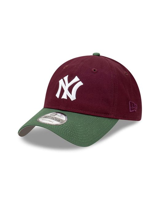 KTZ Red New York Yankees World Series Dark 9twenty Adjustable Cap for men