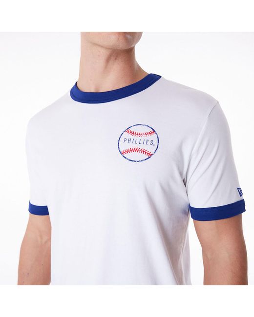 KTZ White Philadelphia Phillies Mlb Batting Practice T-shirt for men