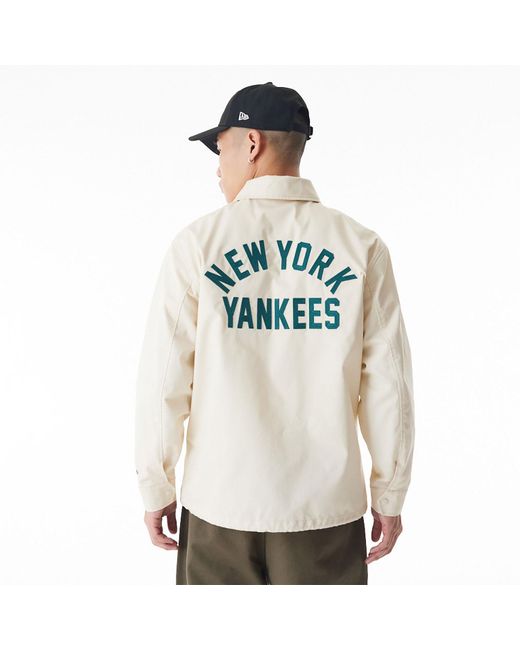 KTZ Natural New York Yankees New Era Korea Mlb Coach Off Jacket for men