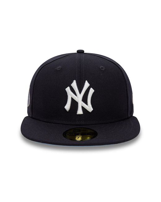 KTZ Blue New York Yankees Mlb Icy Patch Navy 59fifty Fitted Cap for men
