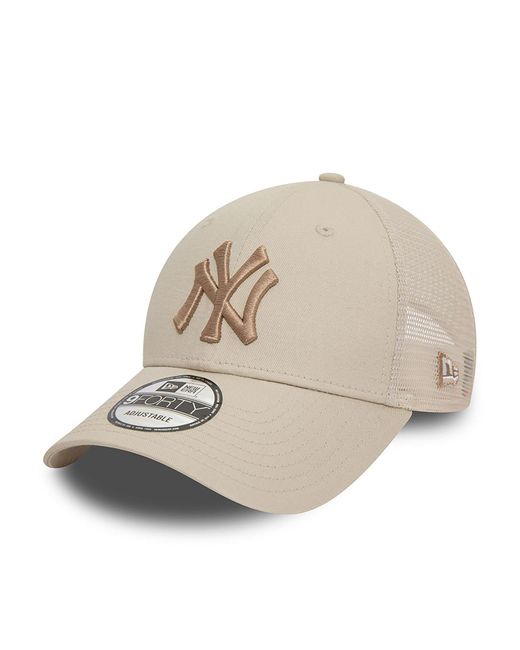 KTZ Natural New York Yankees Home Field 9forty Trucker Cap for men