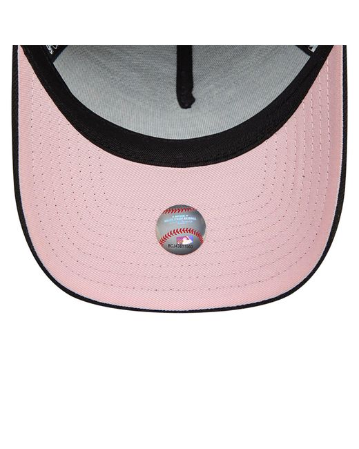 KTZ Black La Dodgers Cherry Blossom 9forty A-frame Adjustable Cap for men