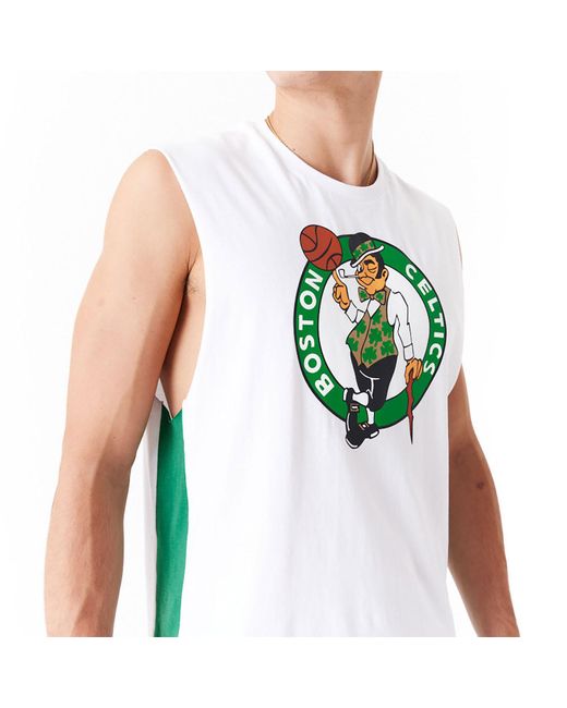 KTZ Green Boston Celtics Colour Block Tank Top for men