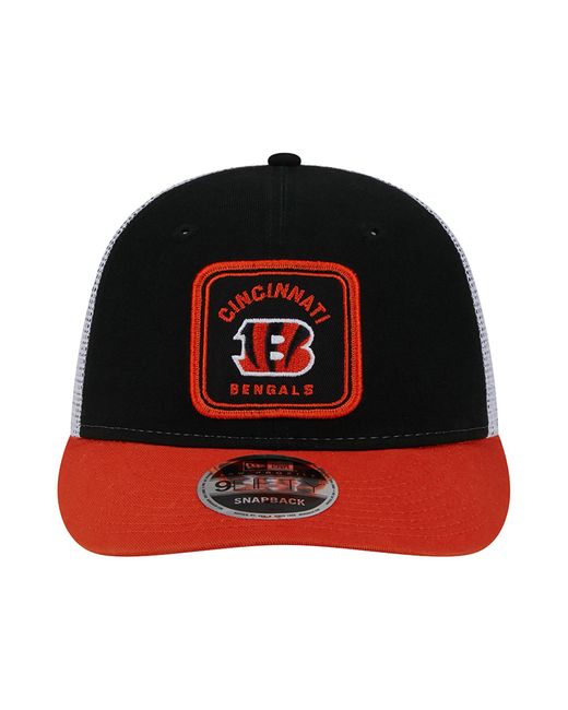 KTZ Red Cincinnati Bengals Nfl Patch Low Profile 9fifty Snapback Cap for men