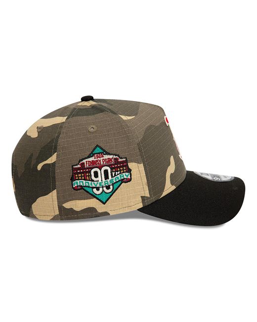 KTZ Boston Red Sox Crown All Over Print Green 9forty Adjustable A-frame Cap for men