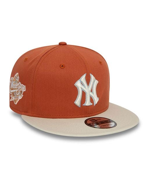 KTZ Brown New York Yankees Mlb Patch 9fifty Snapback Cap for men