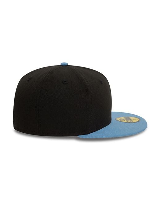 KTZ Black New Era Contrast Crown And Blue 59fifty Fitted Cap for men