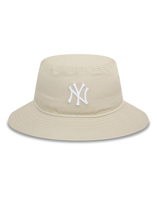 KTZ Natural New York Yankees Womens Mlb Stone Adventure Bucket Hat for men