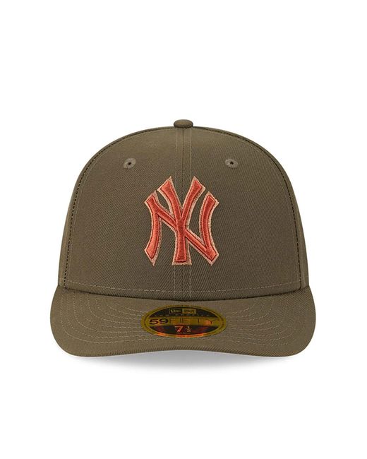 KTZ Green New York Yankees Rustic Fall Low Profile 59fifty Fitted Cap for men