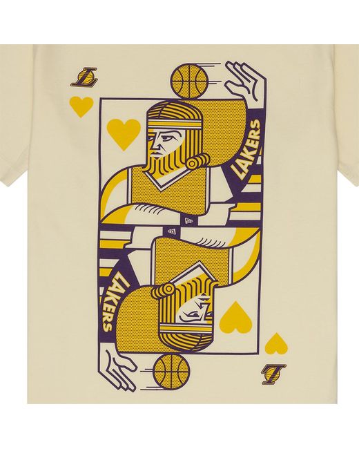 KTZ Metallic La Lakers Gamenight Chrome T-shirt for men