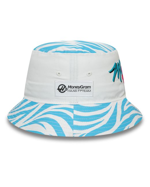 KTZ Blue Moneygram Haas F1 Miami Race Special Bucket Hat for men