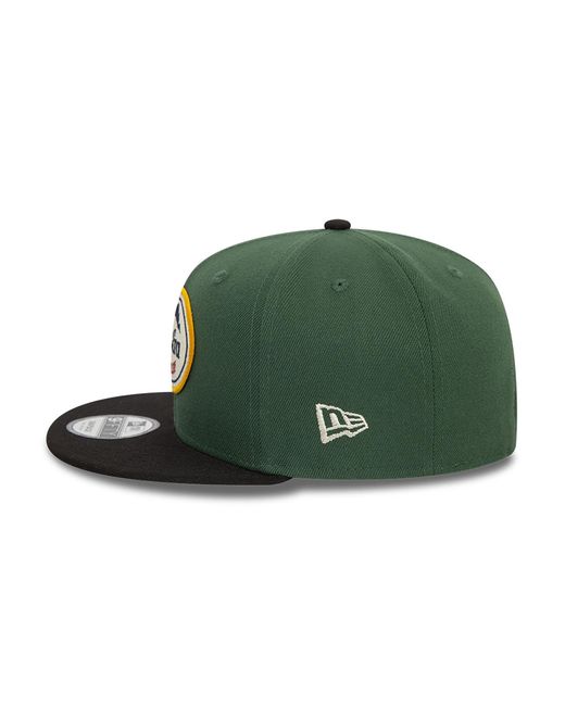 KTZ Green New Era Oval Patch Dark 9fifty Snapback Cap for men